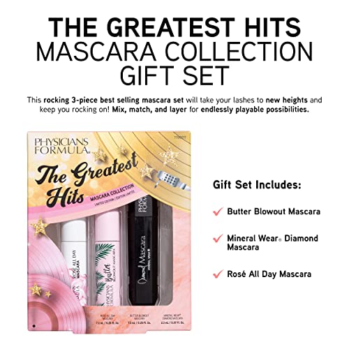 Physicians Formula Holiday Makeup Sets The Greatest Hits Diamond Collection | Mascara, Lip Plumper, Eyeshadow Christmas Gift