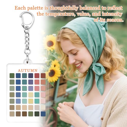 Seasonal Color Analysis Swatch Keychain | Personal Color Guide