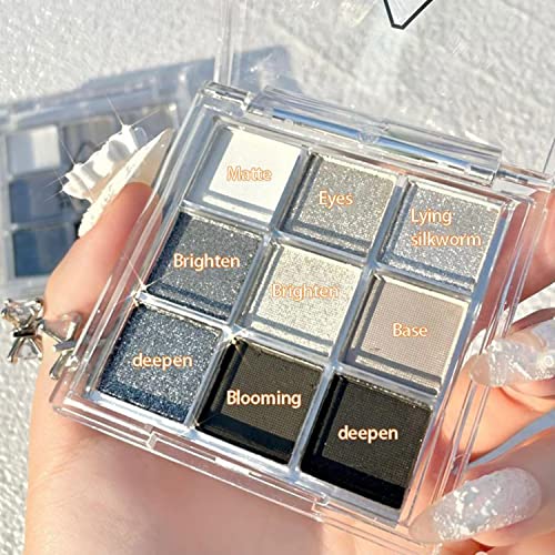 9 Colors Smoky Eyeshadow Palette - Waterproof & Long-lasting