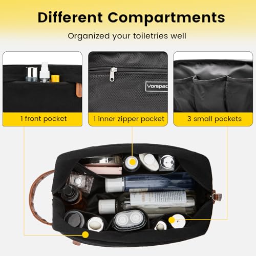 Vorspack Hanging Toiletry Bag - Water Resistant Canvas