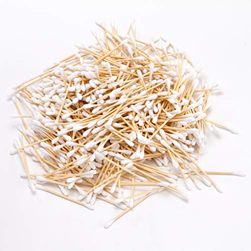 Bamboo Cotton Swabs 500 Pack - Eco-Friendly Double Tip