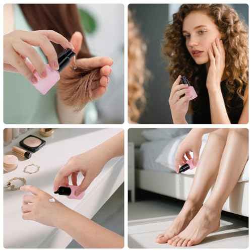 Segbeauty 0.5oz Frosted Glass Pump Bottle Dispenser, 3pcs Empty Travel Size Bottles with Pump, 15ml Refillable Travel Lotion Container, Mini Liquid Containers for Creams Oils Bottle in Mixed Color