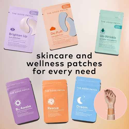The Good Patch Brighten Up Hydrogel Under Eye Patches for Dark Circles and Puffy Eyes, Made with Niacinamide, Vitamin K, Pine Leaf Extract, Clinically Proven (6 Total Patch Sets)