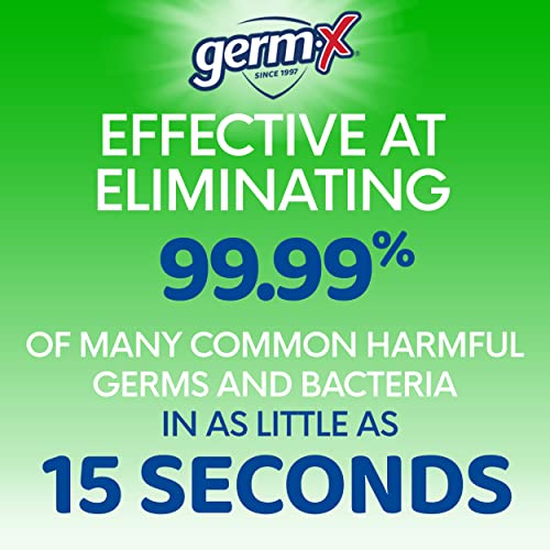 Germ-X 33.8 Fl Oz (1 Liter) Hand Sanitizer with Aloe & Vitamin E – Moisturizing Gel, No Rinse, Pump Bottle