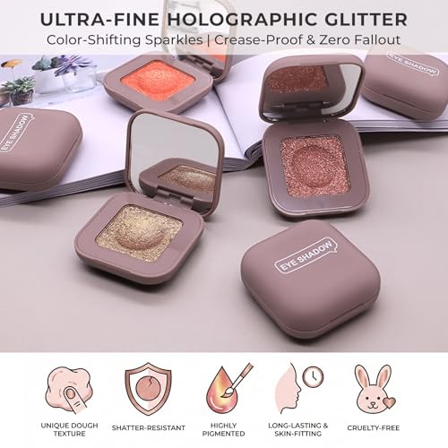 Duochrome Glitter Eyeshadow - Plum Mauve to Blue Green Shift