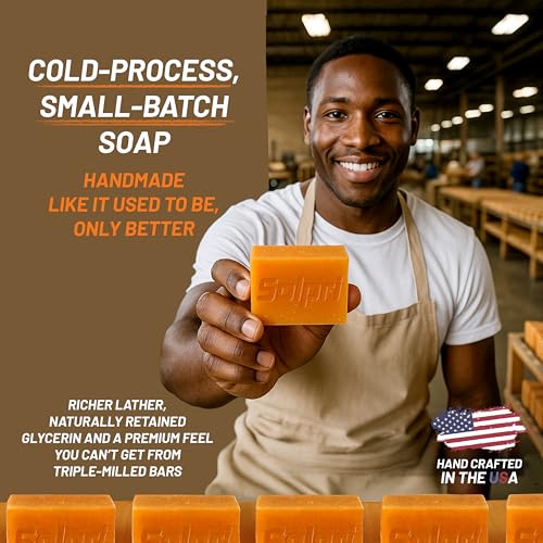 Shield Athletic Tea Tree Soap Bar with Lemongrass & Eucalyptus ? 4 oz (2 Pack) ? Cold-Process Soap Bar for Sweat, Odor & Itch-Prone Skin ? Made in USA