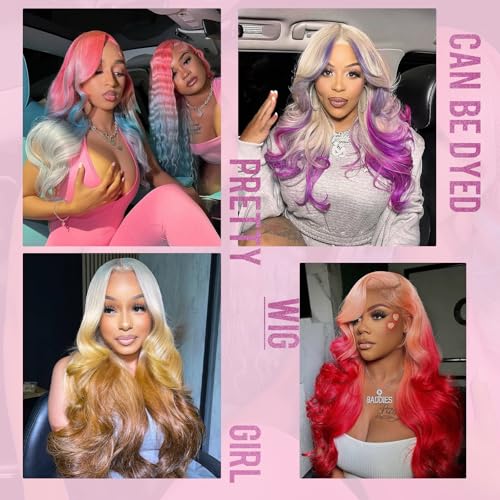 Blonde 613 Body Wave Lace Front Wig - 20 Inch Human Hair