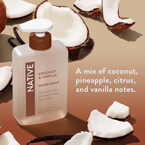 Native Liquid Hand Soap Coconut & Vanilla Scent 13 fl oz - Gentle & Clean