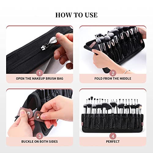 DUcare Professional Makeup Brush Set 32Pcs + Makeup Brush Organizer