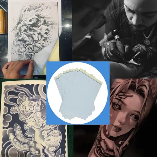Tattoo Practice Skin Kit 50pc with Transfer Paper