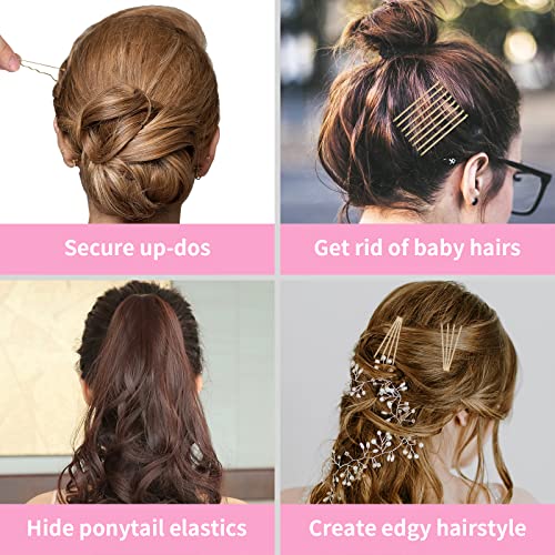Blonde Bobby Pins 150 Count with Storage Case - Hair Styling & Hairpins