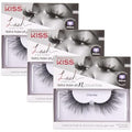 KISS Lash Couture Triple Push-up False Eyelashes, Halloween 02', Includes, Contact Lens Friendly, Easy to Apply, Reusable Strip Lashes (Pack of 3)