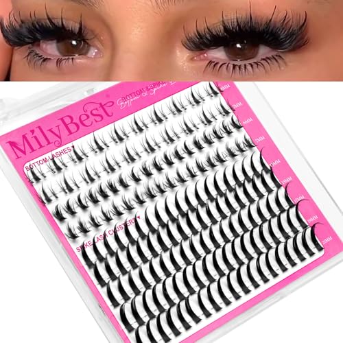 Bottom Lash Clusters with Spikes - Wispy D Curl Eyelash Extensions