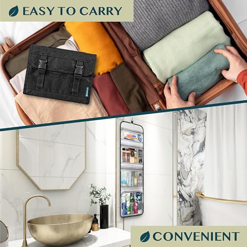PAVILIA Travel Hanging Toiletry Bag - Waterproof Large Capacity Organizer