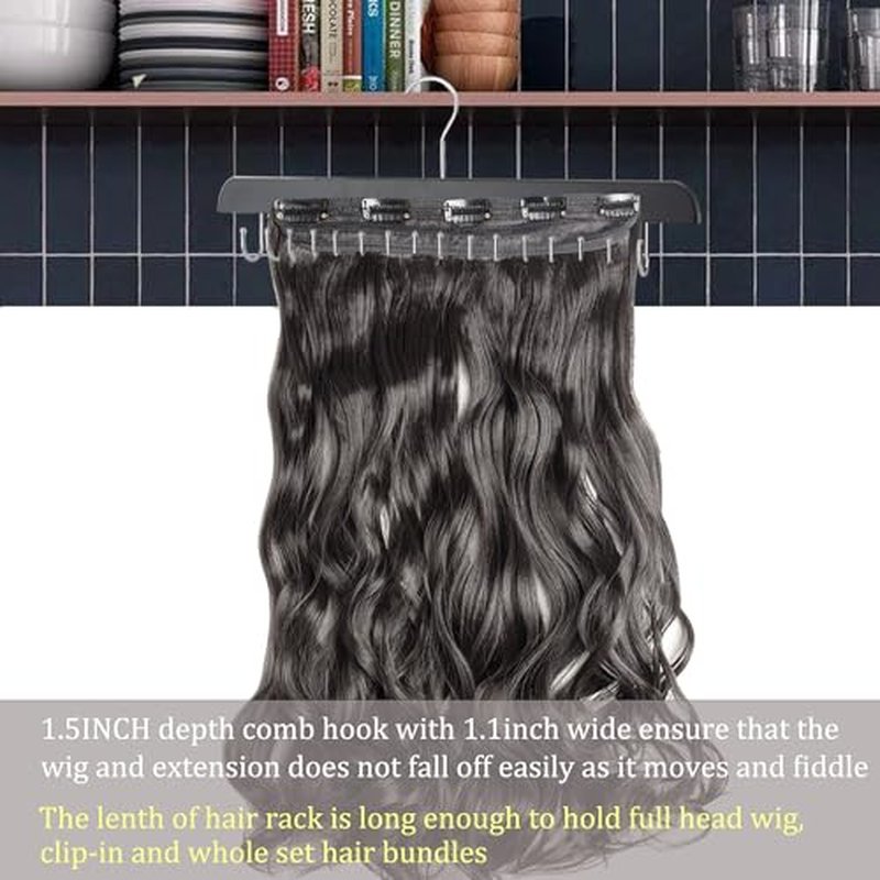 16-Inch Hair Extension Holder Rack for All Types Extensions