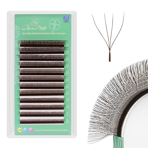 4D W Lash Extensions 0.07mm C Curl 9-13mm Brown