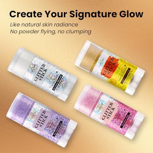 Pink Glitter Stick for Hair & Body – Festival Ready Shimmer