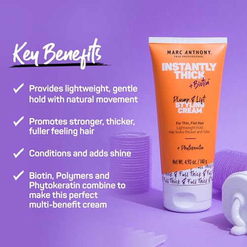 Marc Anthony Instantly Thick Styling Cream - Biotin Hair Thickener
