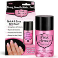 Ontel Armor Nail Gel Strengthening Base & Top Coat, Pink (0.45 Fl Oz)