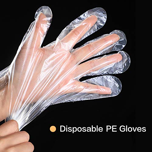 Paraffin Wax Bath Liners for Hands - 100 Count Disposable Plastic Spa Gloves