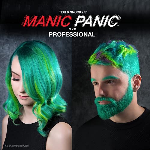 Manic Panic Professional Color Red Velvet - Bright Cherry Red Semi-Permanent Gel Hair Dye - Glows Under Black Light - Lasts Through 40+ Washes - No Developer Required (3oz)