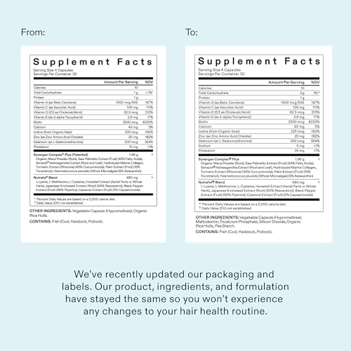 Nutrafol Women's Balance Hair Growth Supplements - 1 Month Supply for Ages 45+