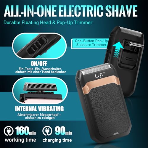 Professional Hair Clipper Set for Men with LED Display