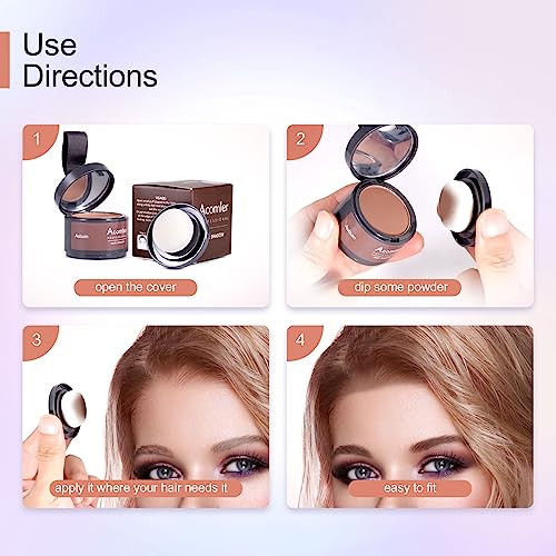 Acomler Hairline Shadow Powder Root Touch Up - White