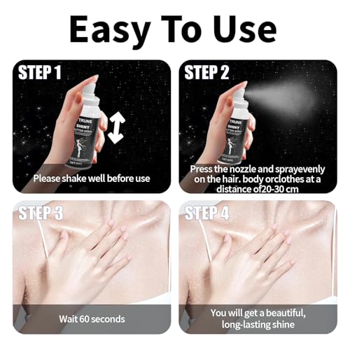 Glitter Spray for Hair & Body – Long-Lasting Shimmer 2.03oz