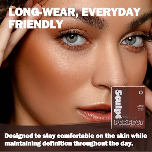 Contour Bronzer Duo Palette – Matte Cream & Powder
