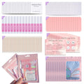 Disposable Nail Supplies Kit 140pcs Pink Press-On Manicure Set for Salon & Home