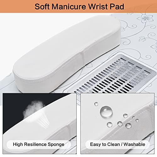 Portable Foldable Nail Desk with Lamp & Wrist Rest