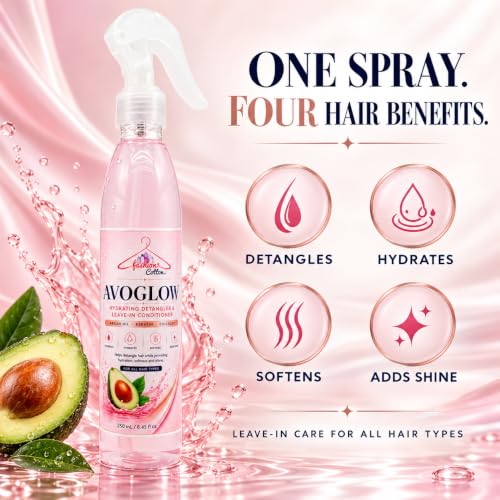 Avoglow Hair Detangler & Regrowth Spray with Collagen & Argan Oil - 250ml