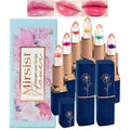 Color Changing Jelly Lipstick Set - 6pc Crystal Flower Balm