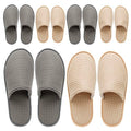 Non-Slip Washable Spa Slippers for Guests - Unisex Indoor Shoes (6-10 Pairs)