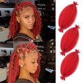 FEILIMEI Marley Twist Braiding Hair Pre-Stretched Red 12 Inch Pack of 3