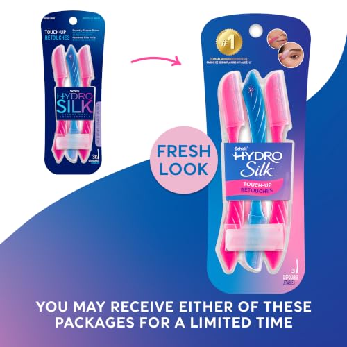 Schick Hydro Silk Dermaplaning Tool & Eyebrow Razor, 3-Pack