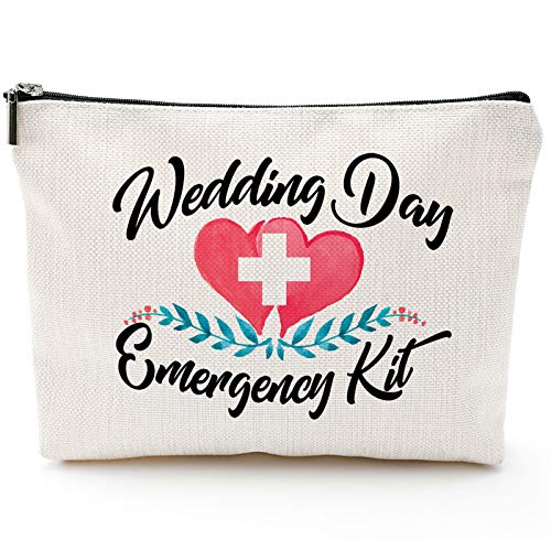 Blue Leaves Bridal Emergency Kit Makeup Bag – Wedding Survival