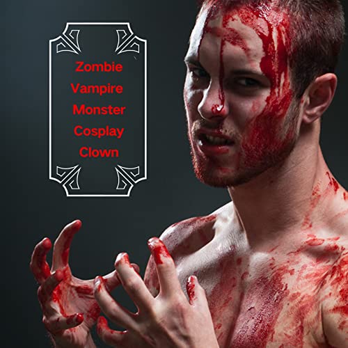 Fake Blood Makeup Kit - 4pc Halloween SFX Set