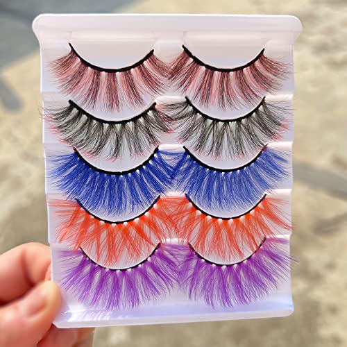 Colorful Mink Eyelashes 15MM - Reusable False Lashes