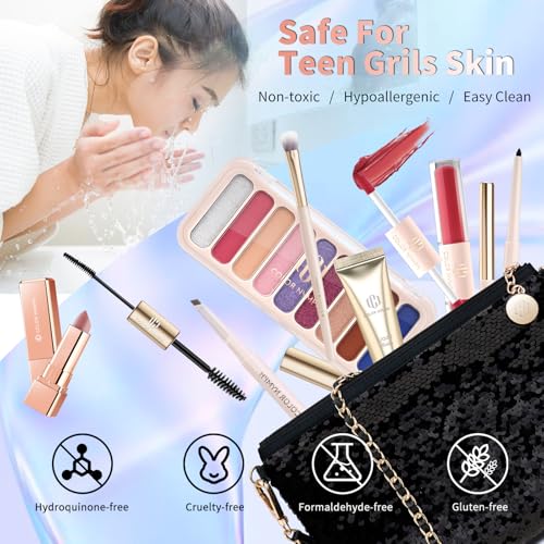 Color Nymph Makeup Kit with Sequin Bag for Beginners