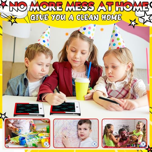 Nezyo 12 Pack LCD Writing Tablet 4.6" Doodle Board Party Favors