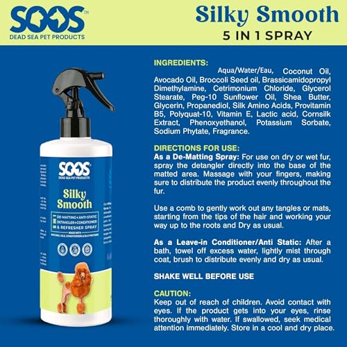 SOOS Silky Smooth 5-in-1 Pet Conditioning Spray 500ml