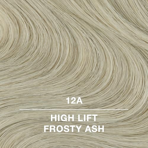 COLORCHARM Permanent Cream Hair Dye 12A Frosty Ash Blonde High Lift Gray Coverage
