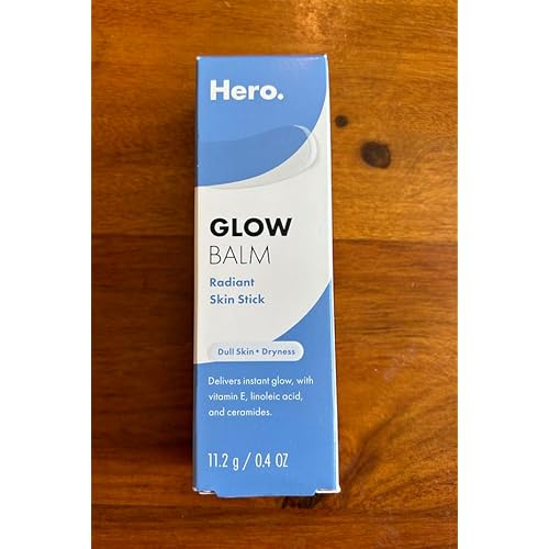 Hero Cosmetics Glow Balm Radiant Skin Stick ? Instantly Gives Skin a Glowy Finish for Dewy and Radiant Looking Skin ? Suitable for Acne-Prone Skin ? Won¡¯t Clog Pores (0.4 oz)
