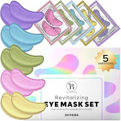 Variety Under Eye Patches (30 Pairs) - Dark Circles & Puffy Eyes Care - Eye Care Mask for Refreshment - 5 Varieties