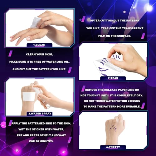 Kpop Temporary Tattoos - Waterproof Fake Tattoo Stickers