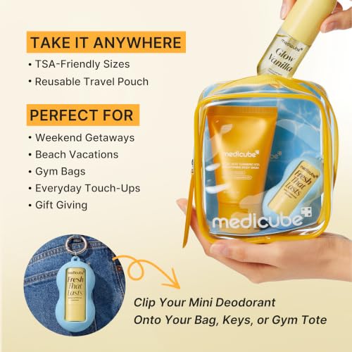 Medicube Fresh Glow Body Kit - Travel-Ready 3-Piece Set