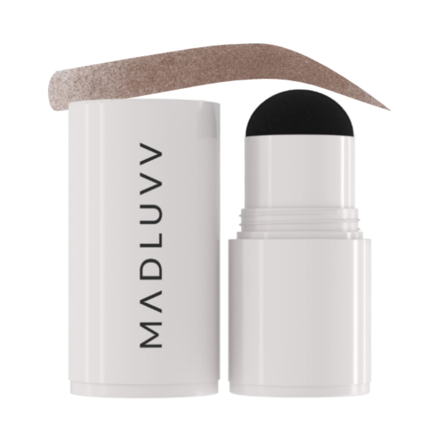 MADLUVV Brow Stamp Refill* - Color Stamp for Brows & Root Touch Up for Women & Men, Instantly Conceal Hair Loss, Grey Hair, Thinning Hair with Stain-Proof/Smudge-Proof Powder Formula (Medium Brown)