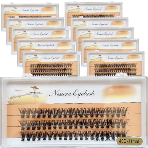 40D Faux Mink False Eyelashes 10 Boxes D Curl 9-16mm